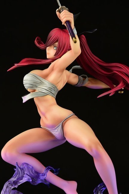 Erza Scarlet 1/6 Figure Samurai -Kouen Banjou- ver. Jet Black