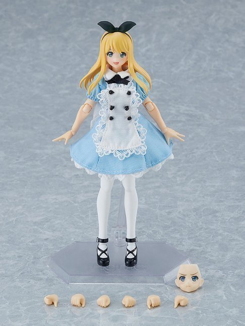 Female body (Alice) with One-piece Dress + Apron Coordination Figma Action Figure