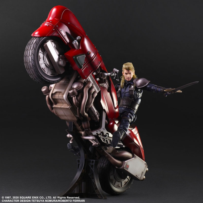Roche & Motorcycle Set PLAY ARTS Kai Action Figure -- Final Fantasy VII REMAKE