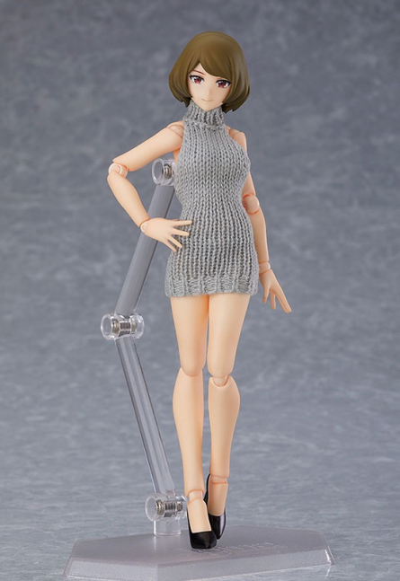 Figma action Figure Female body (Chiaki) with Virgin Killer Sweater 