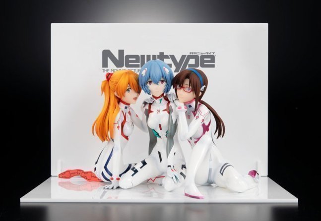 Asuka, Rei, Mari 1/8 KDcolle Figures Newtype Cover ver. Newtype Special Set  -- EVANGELION:3.0+1.0 THRICE UPON A TIME