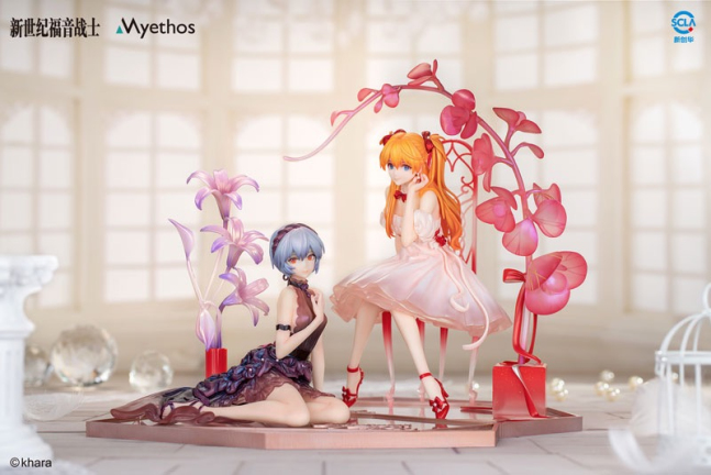 Rei Ayanami & Asuka Langley Shikinami 1/7 Figure Whisper of Flower Ver.  -- Evangelion