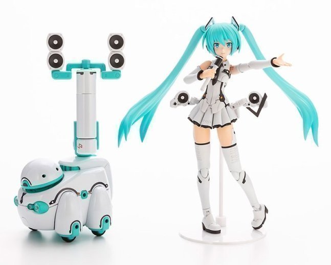 Frame Arms Girl FRAME MUSIC GIRL HATSUNE MIKU [MARUTTOYS Ver.] with TAMOTU [MIKU Ver.] Plastic Model