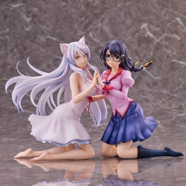 Tsubasa Hanekawa 2 Figures Set -- "Nekomonogatari"