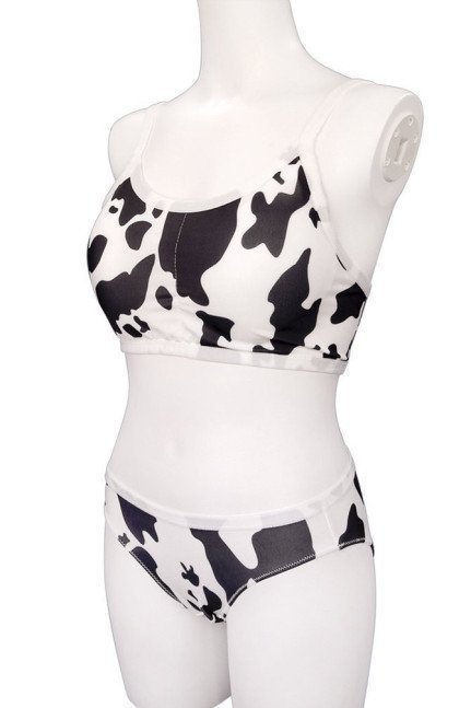 Cow Print Sports Bra & Shorts - Otokonoko 2L