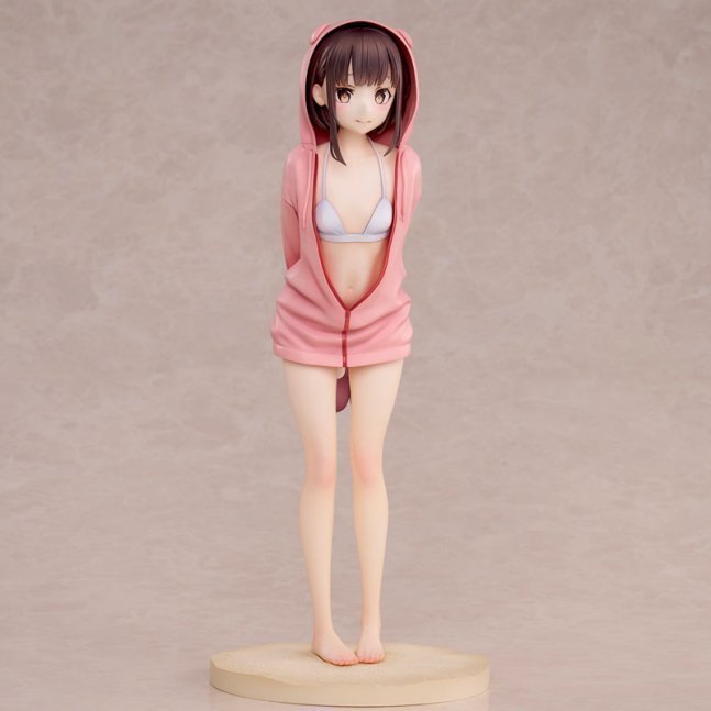 Swimsuit Hoodie Misaki' Figure Illustrated By jonsun