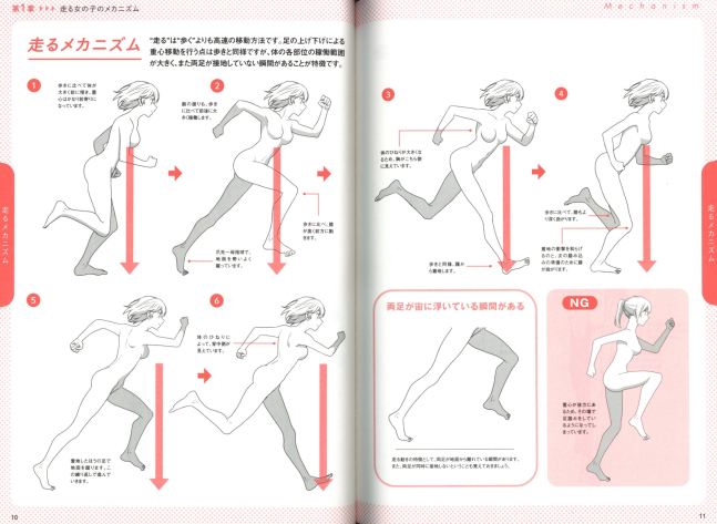 How to Draw Running Girl
