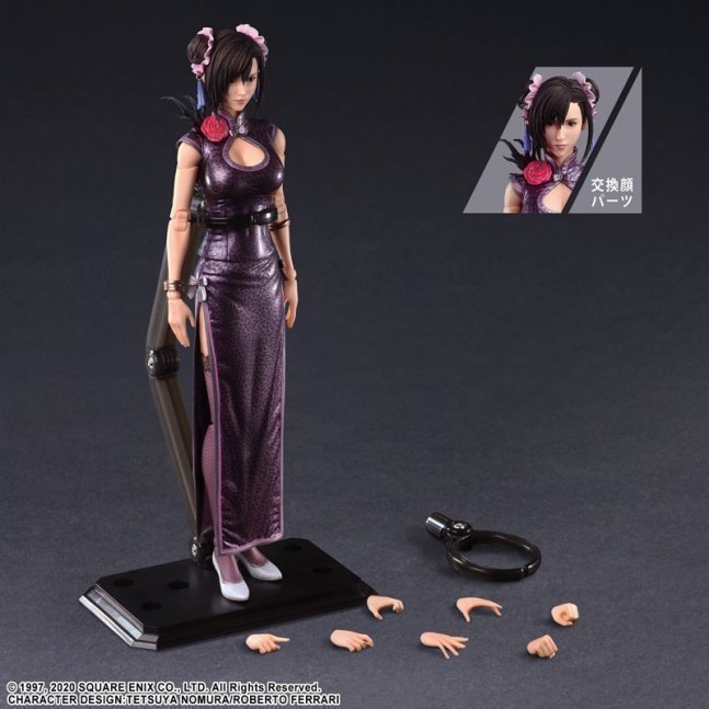 Tifa Lockhart PLAY ARTS Kai Action Figure Fighter Dress Ver. -- Final Fantasy VII Remake