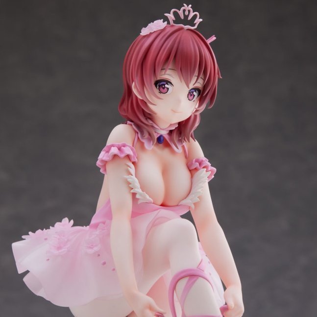 "Flamingo Ballet Group" Red Hair Girl Figure Illustrated by Anmi
