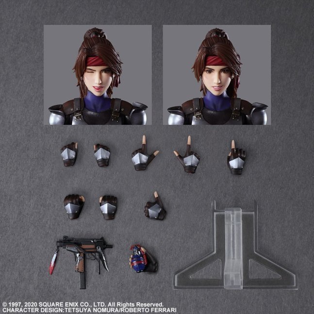 Jessie, Cloud & Bike SET PLAY ARTS Kai Action Figure -- Final Fantasy VII