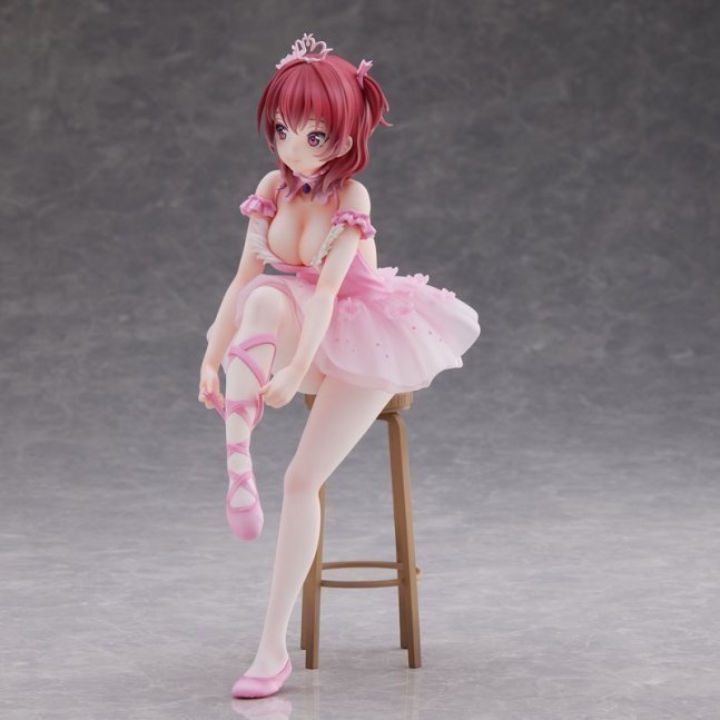 "Flamingo Ballet Group" Red Hair Girl Figure Illustrated by Anmi