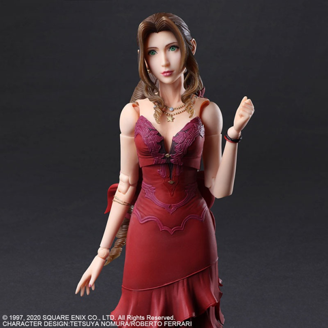 Aerith Gainsborough PLAY ARTS Kai Action Figure Dress Ver. -- Final Fantasy VII Remake