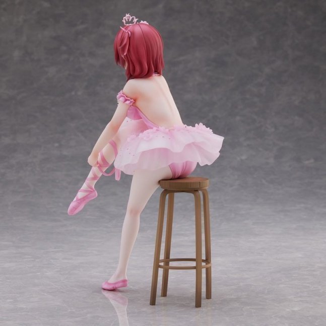 "Flamingo Ballet Group" Red Hair Girl Figure Illustrated by Anmi