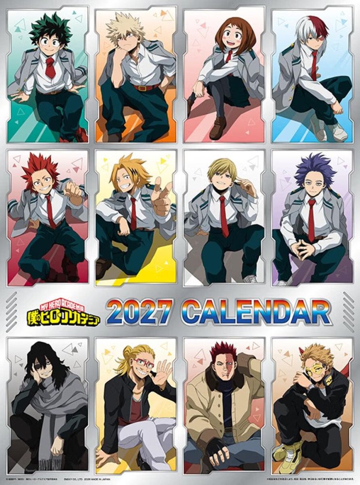My Hero Academia - 2027 Anime Calendar