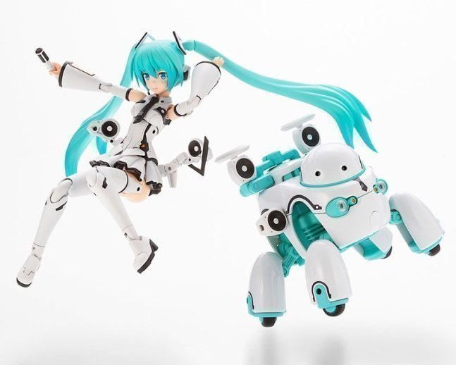 Frame Arms Girl FRAME MUSIC GIRL HATSUNE MIKU [MARUTTOYS Ver.] with TAMOTU [MIKU Ver.] Plastic Model