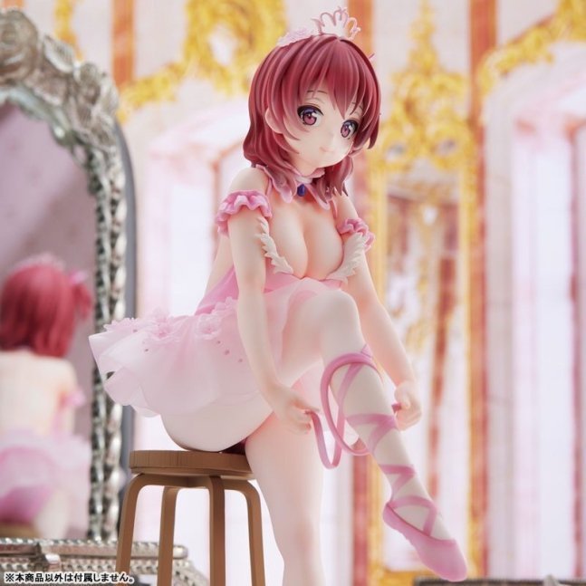 "Flamingo Ballet Group" Red Hair Girl Figure Illustrated by Anmi