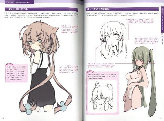 How to Draw Hair - Lectured by Paryi