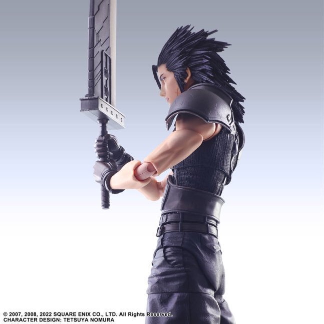 Zack Soldier Class 1st PLAY ARTS Kai Action Figure -- Crisis Core: Final Fantasy VII Reunion