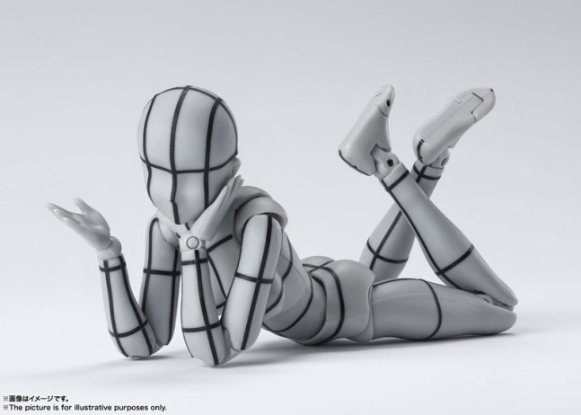 S.H.Figuarts Body-chan -Wire Frame- (Gray Color Ver.)