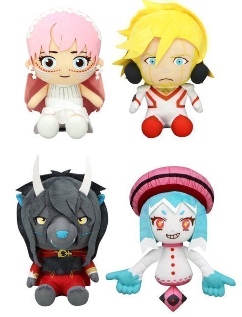 Belle: The Dragon and Freckled Princess Plush Strap Set of 4 (Belle, Dragon, Justin and Hiro-chan's As)