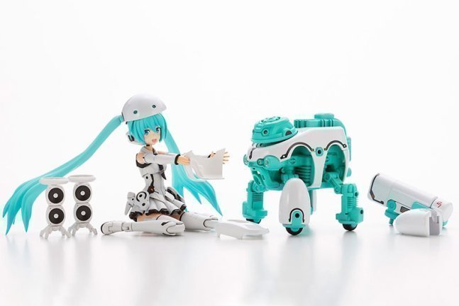 Frame Arms Girl FRAME MUSIC GIRL HATSUNE MIKU [MARUTTOYS Ver.] with TAMOTU [MIKU Ver.] Plastic Model
