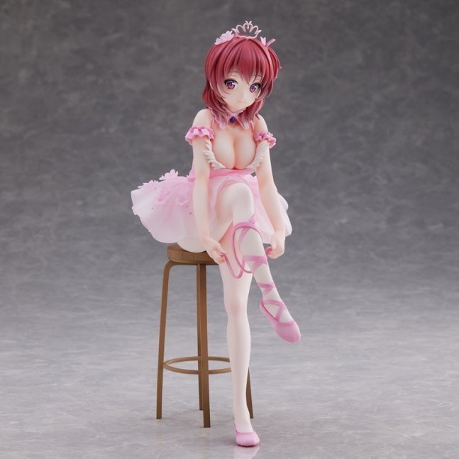 "Flamingo Ballet Group" Red Hair Girl Figure Illustrated by Anmi