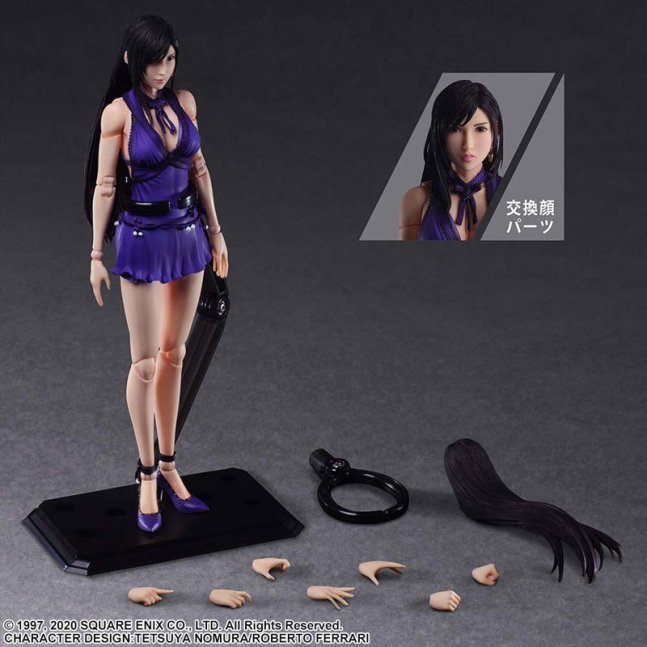 Tifa Lockhart PLAY ARTS Kai Action Figure -Dress Ver.- -- Final Fantasy VII Remake