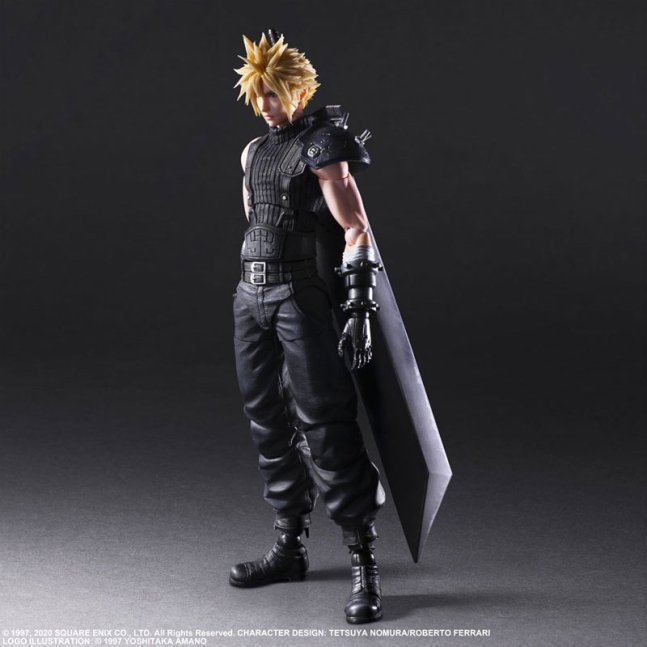 Cloud Strife PLAY ARTS Kai Action Figure Version 2 -- Final Fantasy VII Remake
