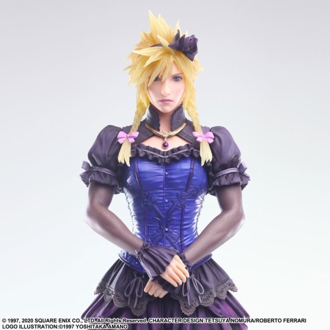 Cloud Strife STATIC ARTS Figure -Dress Ver. -- Final Fantasy VII