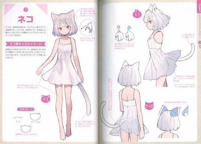 Kemomimi Character Design Book (How to Draw Kemono)