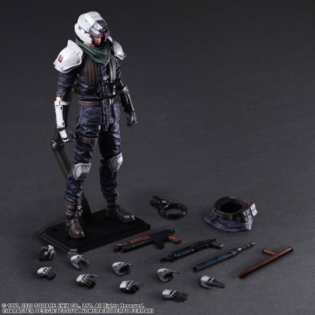 Security Officer PLAY ARTS Kai Action Figure -- Final Fantasy VII REMAKE