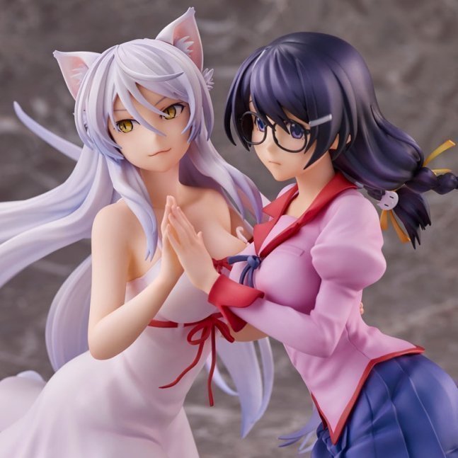 Tsubasa Hanekawa 2 Figures Set -- "Nekomonogatari"