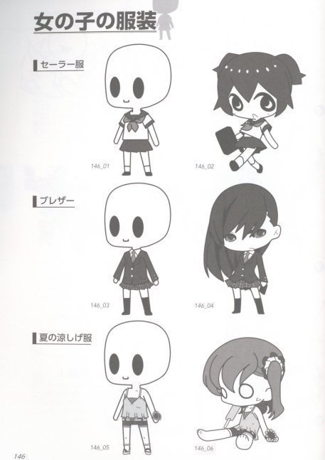 How to Draw Manga Super Deform Pose - Chibi Character ver.
