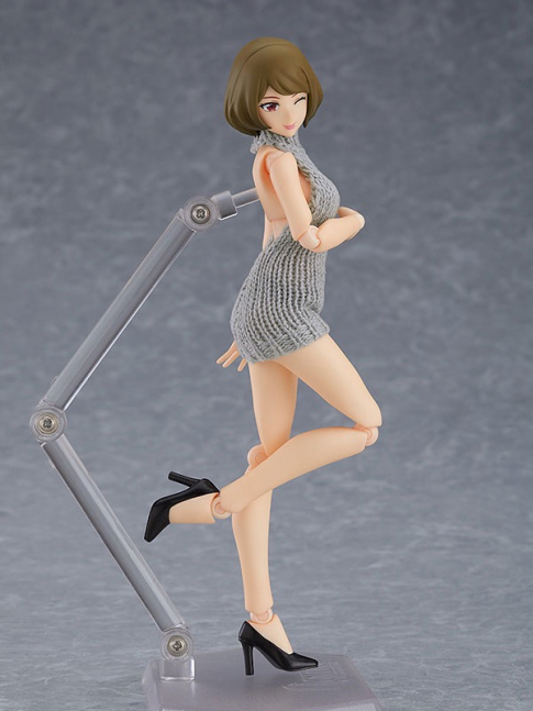 Figma action Figure Female body (Chiaki) with Virgin Killer Sweater 