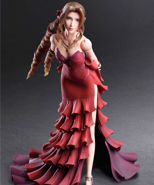 Aerith Gainsborough PLAY ARTS Kai Action Figure Dress Ver. -- Final Fantasy VII Remake