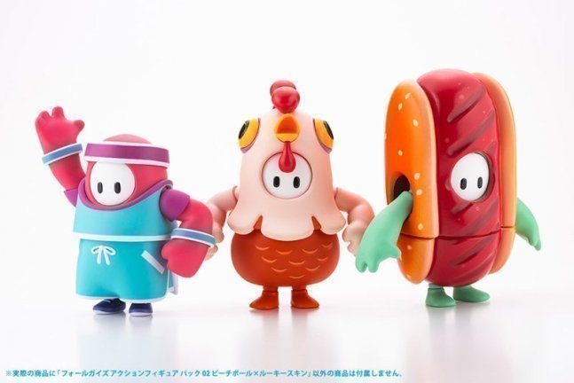 Fall Guys Action Figure Pack 02 "Beach Ball/Rookie Costume"