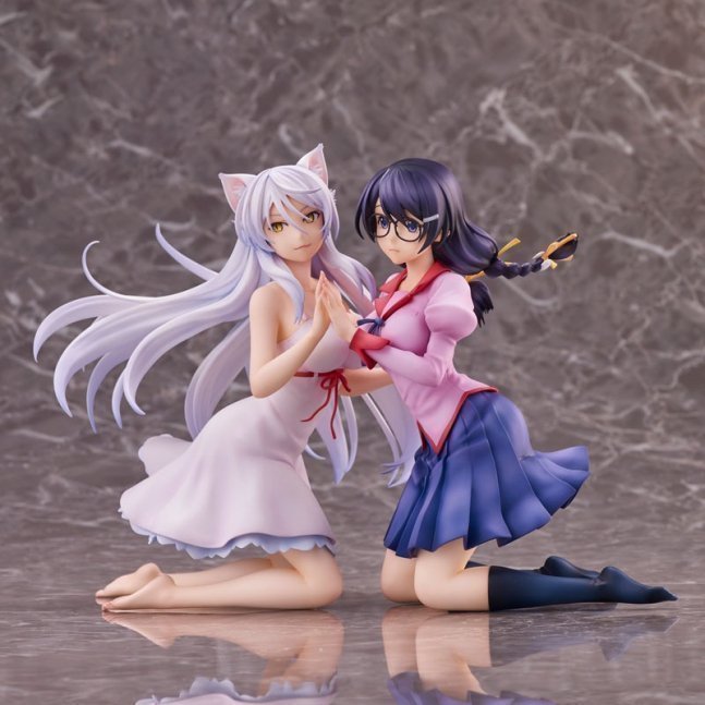 Tsubasa Hanekawa 2 Figures Set -- "Nekomonogatari"
