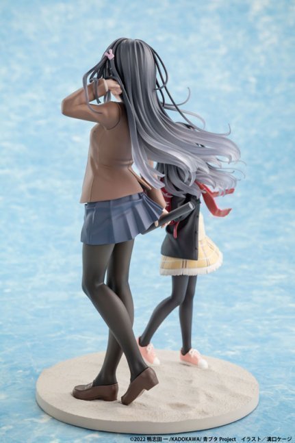 Mai Sakurajima High School Graduation Ver. & Knapsack Kid KADOKAWA KDcolle Figure -- Rascal Does Not Dream of a Knapsack Kid