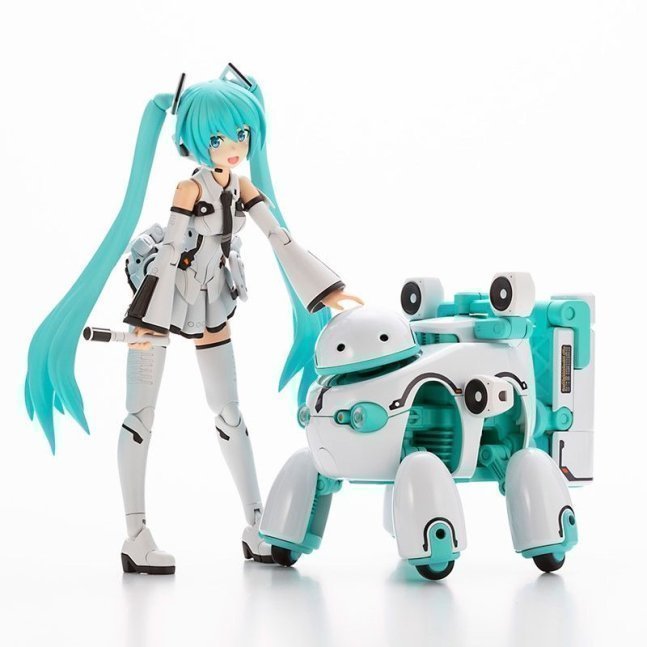 Frame Arms Girl FRAME MUSIC GIRL HATSUNE MIKU [MARUTTOYS Ver.] with TAMOTU [MIKU Ver.] Plastic Model