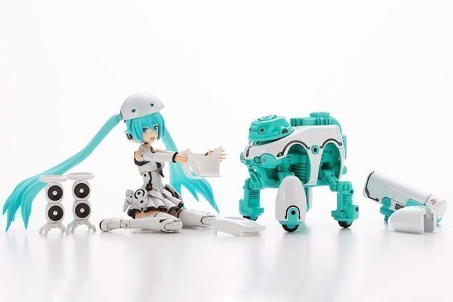 Frame Arms Girl FRAME MUSIC GIRL HATSUNE MIKU [MARUTTOYS Ver.] with TAMOTU [MIKU Ver.] Plastic Model