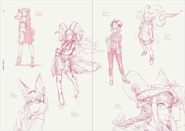 Jaco Artworks - Black & White Girls Illustration & Technique