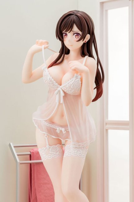 MIZUHARA Chizuru in See-through Lingerie 1/6 Figure Angel White Ver. -- Rent-A-Girlfriend