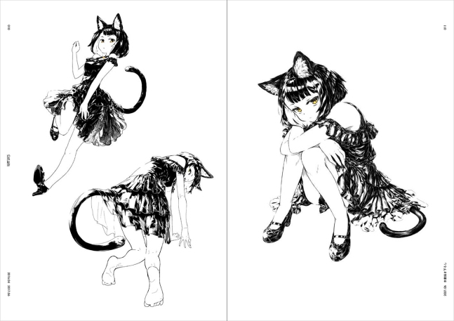 Jaco Artworks - Black & White Girls Illustration & Technique