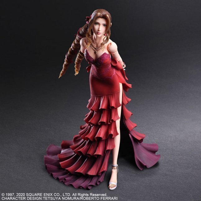 Aerith Gainsborough PLAY ARTS Kai Action Figure Dress Ver. -- Final Fantasy VII Remake
