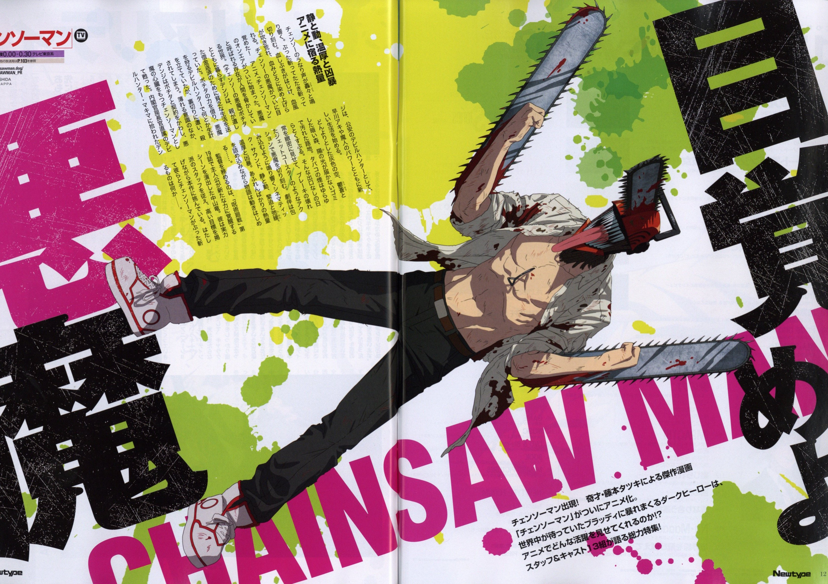 Animedia November 2022 Anime Magzine Chainsaw Man Cover Pokemon etc. Book  Japan