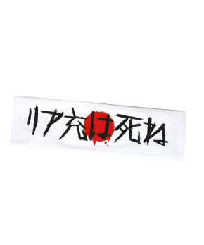 "Death to Normies" Custom Kanji Headband Hachimaki
